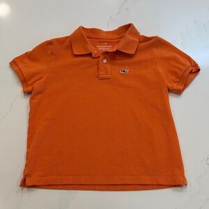 Vineyard Vines Orange Pique Heritege Polo Shirt size 7